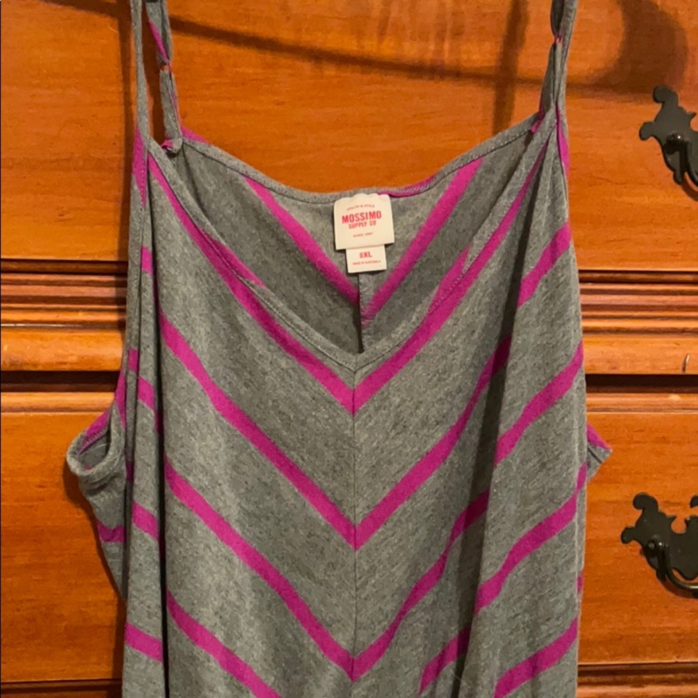 Stripped tank top sun dress